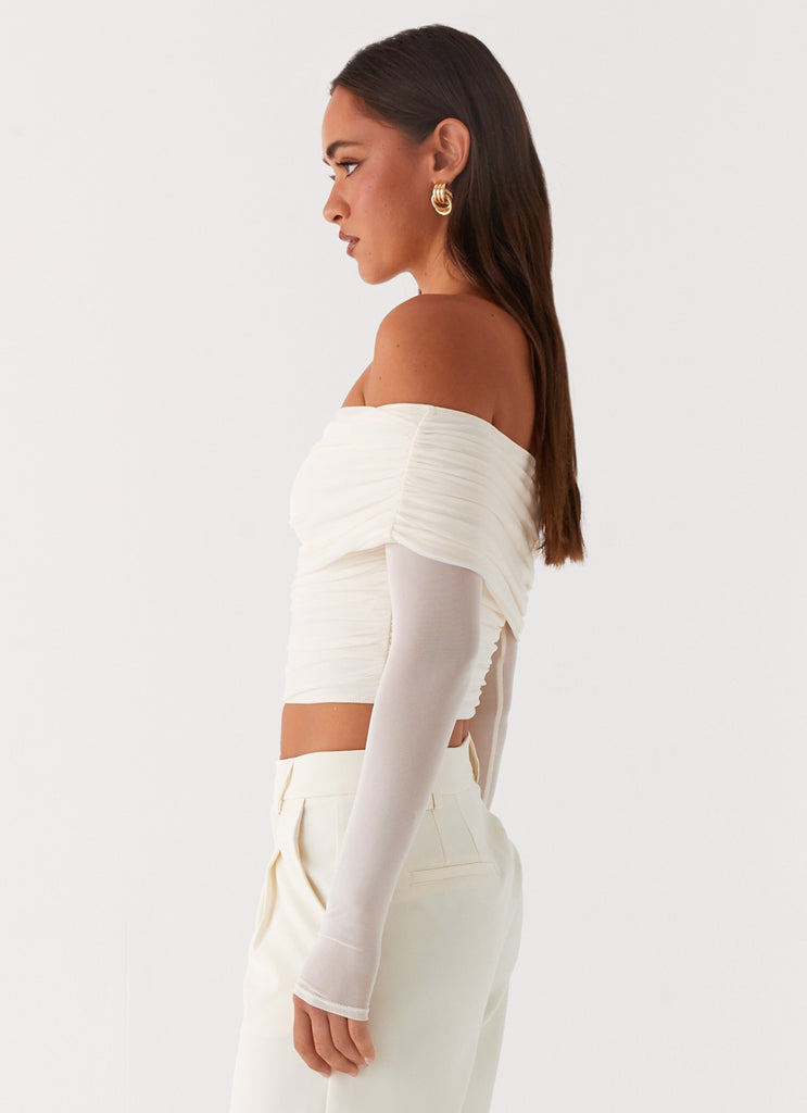 Vivianne Off Shoulder Top - Ivory