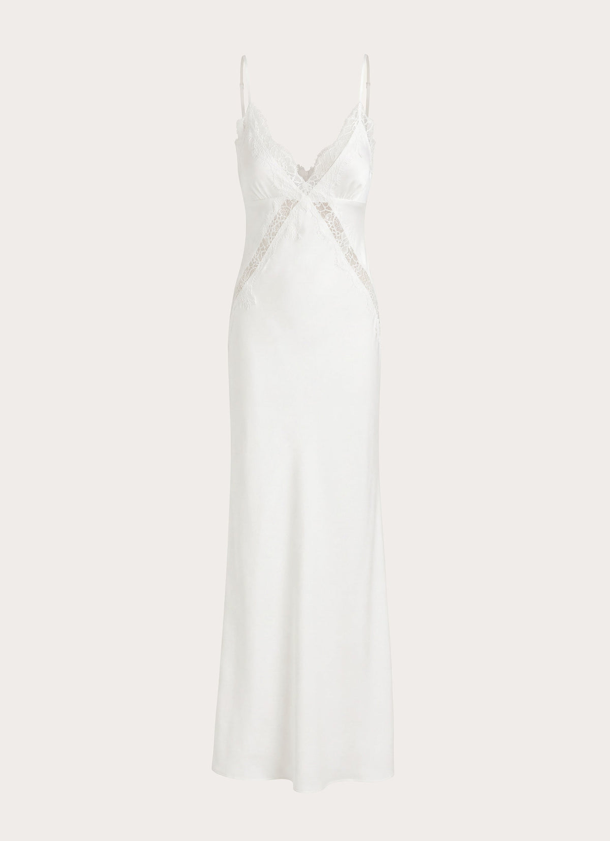Winona Night Slip dress - White