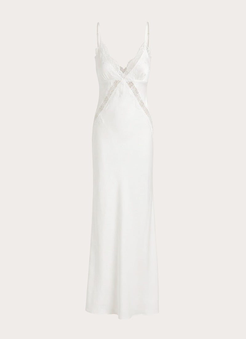 Winona Night Slip dress - White
