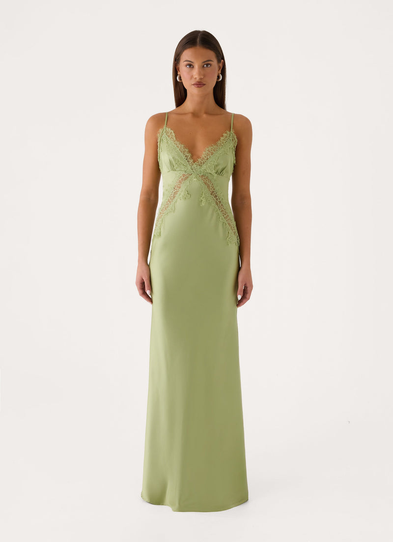 Winona Night Slip Dress - Green