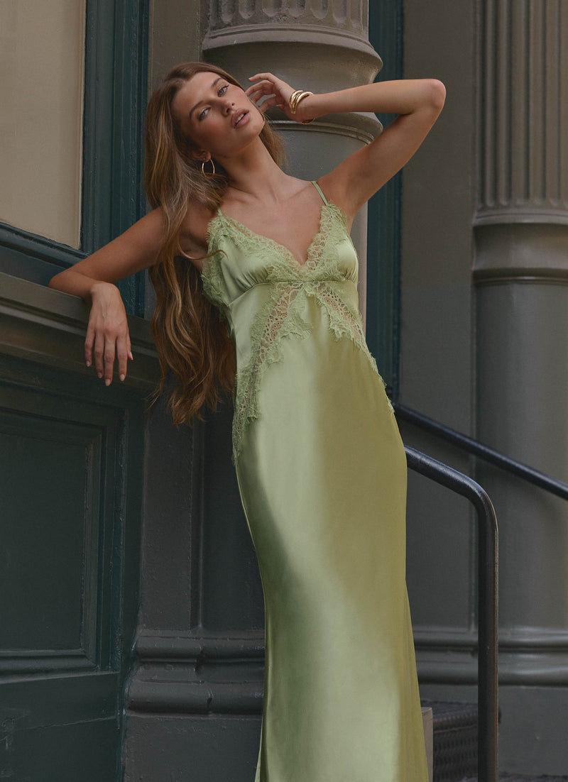 Winona Night Slip Dress - Green