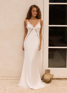 Winona Night slip dress - White