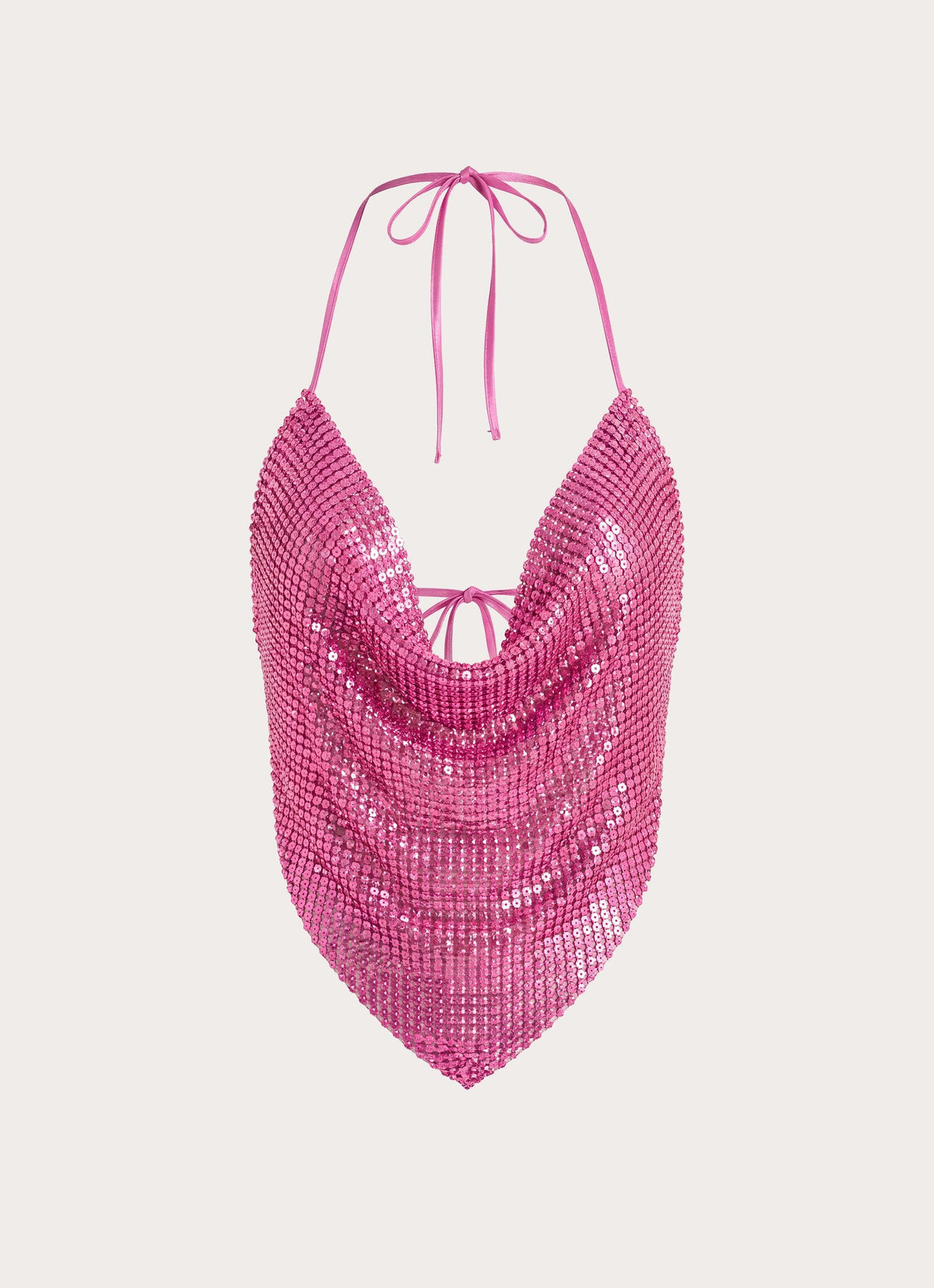 Zia Chainmail Top - Pink