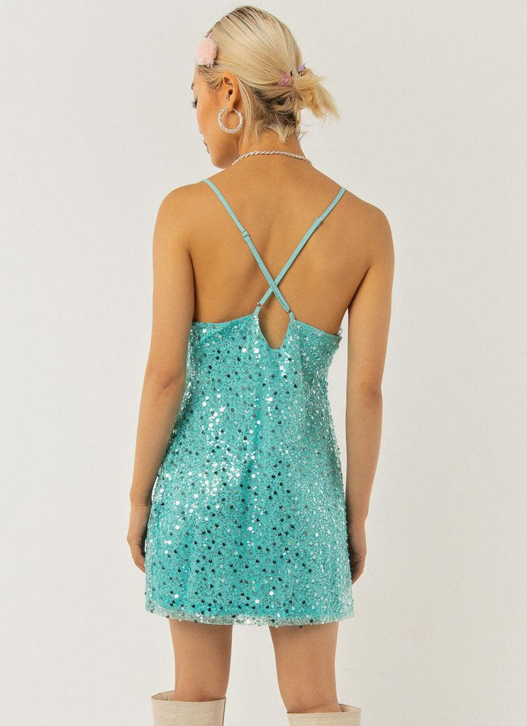 Night To Remember Dress - Sky Blue - Peppermayo