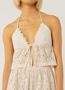 All The Ways To Love Lace Cami - Ivory - Peppermayo