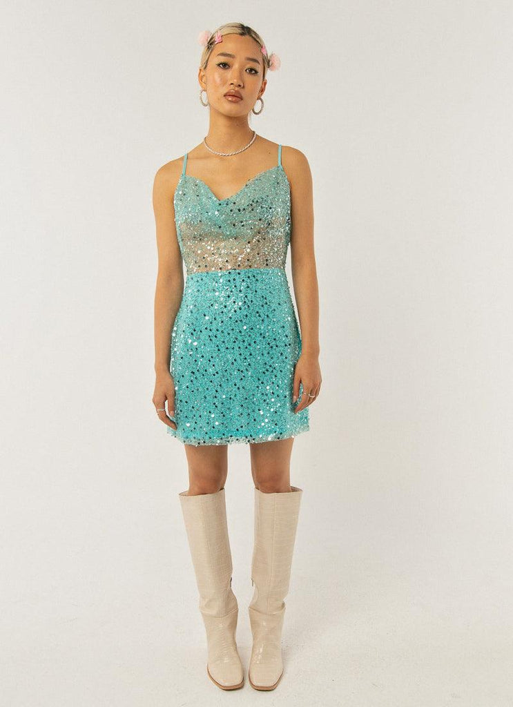 Night To Remember Dress - Sky Blue - Peppermayo