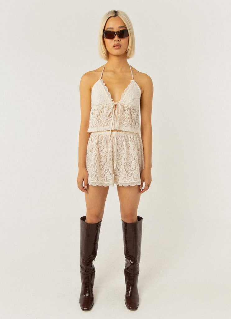 All The Ways To Love Lace Cami - Ivory - Peppermayo